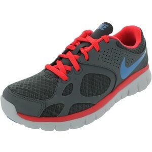 Nike Gray and Nike Red Running Sneakers